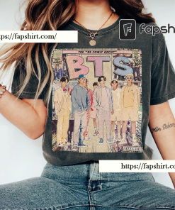 Bts KComic Shirt, 90S Vintage Merch Art…