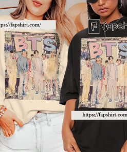 Bts KComic Shirt, 90S Vintage Merch Art…