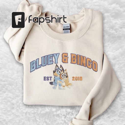 Blu.ey and Bin.go Embroidered Sweatshirt/Tshirt/Hoodie