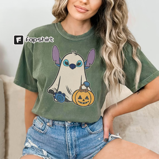 Stitch Ghost Halloween Comfort Color Shirt, Retro Stitch Pumpkin Halloween Tee, Mickey’s Not So Scary Halloween Party 2023 Tee, Disney Trip