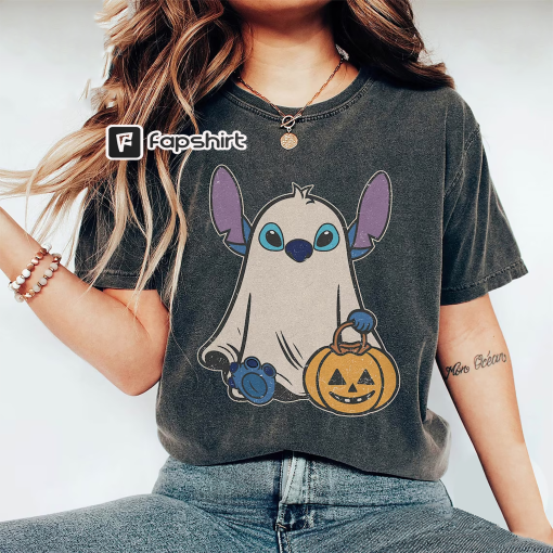 Stitch Ghost Halloween Comfort Color Shirt, Retro Stitch Pumpkin Halloween Tee, Mickey’s Not So Scary Halloween Party 2023 Tee, Disney Trip