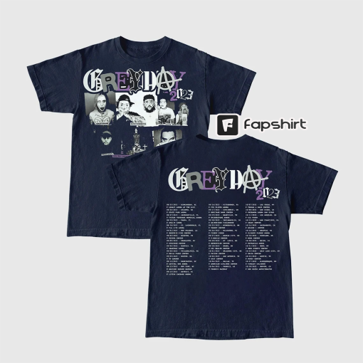 Grey Day Tour 2023 Shirt, Grey Day Tour Shirt, Grey Day Concert 2023 Shirt, Band Music Shirt, Concert T-Shirt, Tour 2023 Shirt