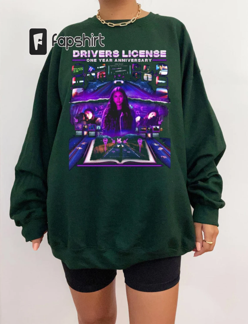 Drivers License t-shirt, Vampire 90s Retro Graphic T-Shirt – Olivia Rodrigo Classic Retro Sweatshirt