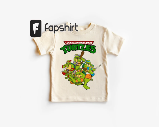 Ninja Turtle Toddler Shirt, Family Ninja Shirt, Teenage Mutant Ninja Turtles Kid Shirt, Ninja Turtles Lover Tee, Retro Ninja Turtles Onesie