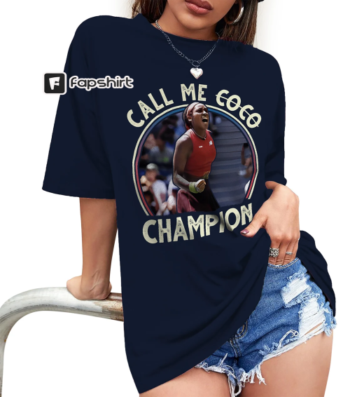 Coco Gauff Champion T-shirt, Call Me Coco Shirt, Coco Gauff Vintage, Wimbledon, Us Open 2023 Champion Tee Tennis Fan Gift