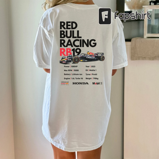 Formula 1 | Red Bull Racing | RB19 | Vintage | Double-Sided | Comfort Colors | Unisex T-Shirt