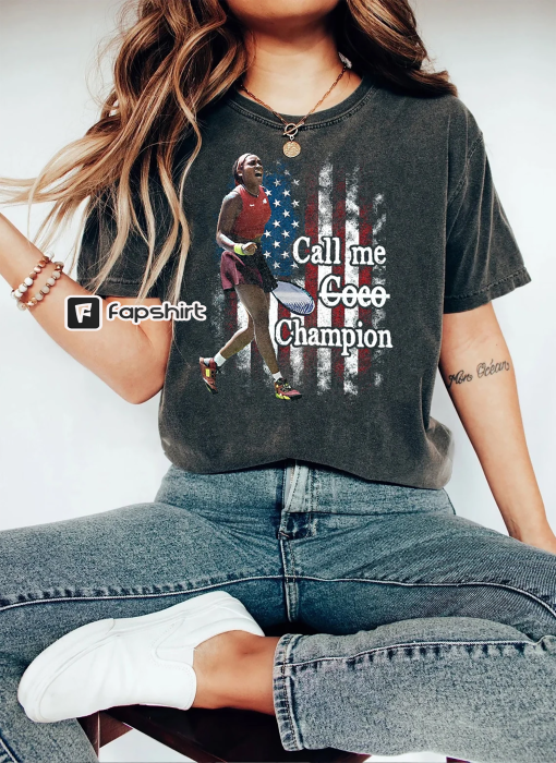 Coco Gauff Champion Shirt, Call Me Coco Champion Us Open 2023 Shirt, Coco Gauff Vintage, Wimbledon, Call Me Coco Champion Tee