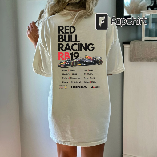 Formula 1 | Red Bull Racing | RB19 | Vintage | Double-Sided | Comfort Colors | Unisex T-Shirt