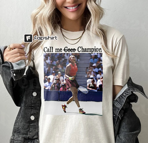 Coco Gauff Champion T-Shirt, Coco Cincinnati Tennis Shirt For Fans, Call Me Coco Champion Shirt, Coco Gauff Us Open 2023 Champion Tee Tennis