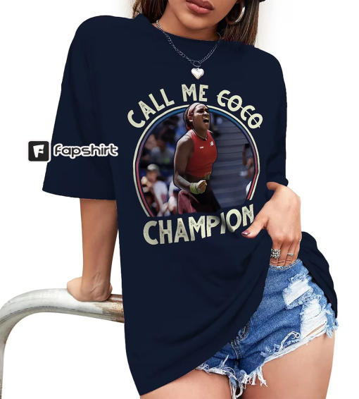 Call Me Coco Shirt, Call Me Coco Champion T-shirt, Coco Gauff Vintage, Wimbledon, Us Open 2023 Champion Tee Tennis Gift