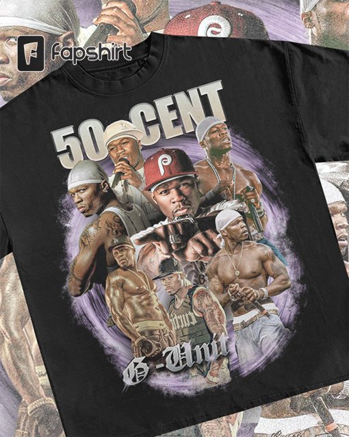 Limited 50 Cent 90s Vintage Bootleg Style Rap T-Shirt – 50 Cent Vintage Graphic Tee – 50 Cent Rapper Classic Retro T-Shirt For Men And Women