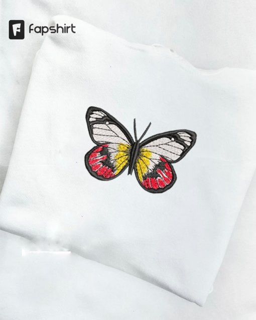 Embroidered butterfly Shirt