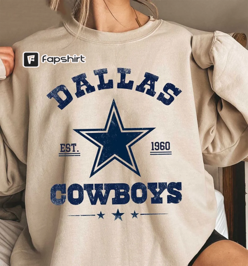 Vintage Dallas Football Shirt, Dallas Football Crewneck, Dallas Comfort Colors, Dallas Sweatshirt, Dallas 1960, Football T shirts