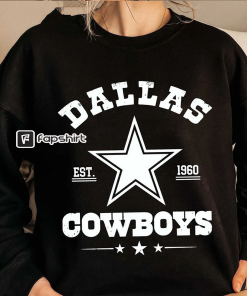 Vintage Dallas Football Shirt, Dallas Football Crewneck,…