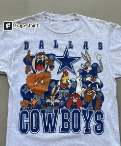 1994 Nfl Cowboys Football Shirt, Cowboys Looney…