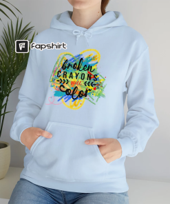 Broken Crayons Hoodie | Colorful Unisex Heavy…