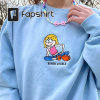 Booked & Busy Lizzie Embroider Pullover Sweatshirt