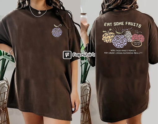 Devil Fruit T-Shirt, Anime One Piece Sweatshirt, Hoodie, T-Shirt, Anime Embroidery Hoodie, Anime Merch, Anime Gift, Crewneck, Custom Ahegao