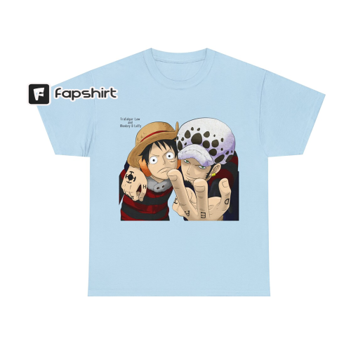 Anime One Piece T Shirt Luffy Trafalgar Law