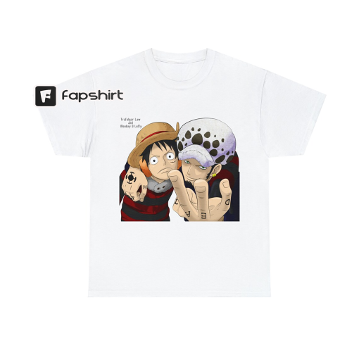 Anime One Piece T Shirt Luffy Trafalgar Law