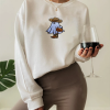 Embroidered Western Ghost Sweatshirt, Halloween Sweatshirt, Embroidered Spooky Sweater, Spooky Season Crewneck, Cowboy Western Sweatshirt