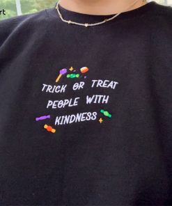 Trick or Treat People with Kindness Sweatshirt,…