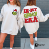 2 Side Grinch My Day I’m Booked Pocket Size Sweatshirt,Christmas Shirts,Christmas Gift,The Grinch Movie T-shirt,Grinch Shirt,Ugly Christmas