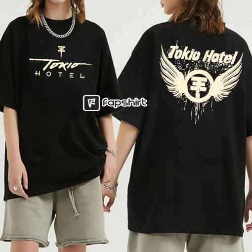 Vintage Tokio Hotel Tour Beyond The World 2 Sided T Shirt, Tokio Hotel merch, Tokio Hotel Shirt, Music Tour 2023 Tees