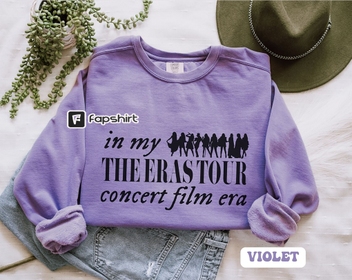 In My The Eras Tour Concert Film Era Sweatshirt, Taylor Swift Movie, The Eras Tour Movie Sweatshirt, Comfort Colors Pullover for Swifties