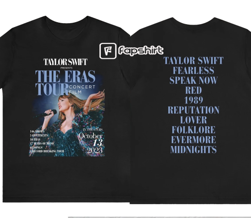 Funny Taylor Swift Movie T-Shirt, I Couldn’t Get Concert Tickets So Here I am, Eras Tour Movie Theater Shirt, Funny Swiftie Tee