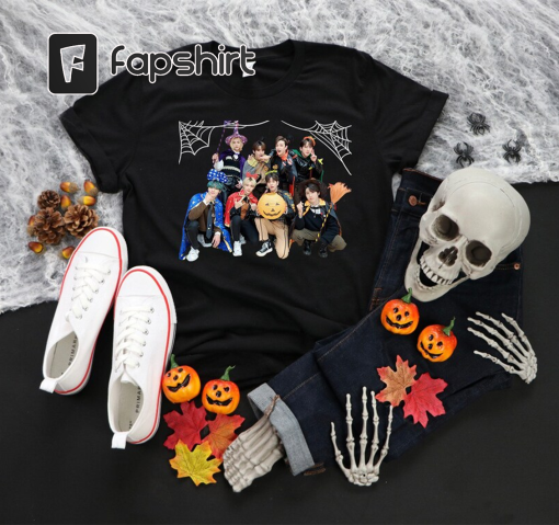 Halloween Stray Kids Shirt, Halloween Shirt, Gift for Stay, Kpop Halloween Shirt, SKZ Halloween Shirt, Kpop Lover Halloween Tee, SKZ Gift