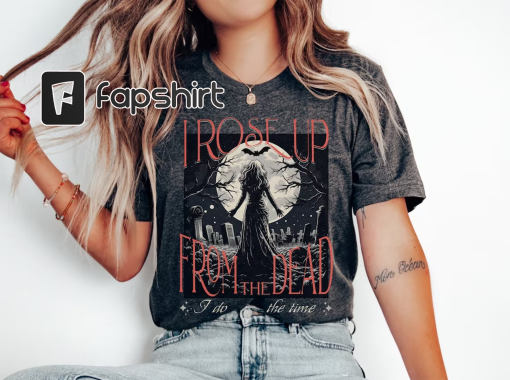 Halloween Trendy Shirt, Taylor TShirt for Women, Rose Up from the Dead T-Shirt, Gift for Swift Fan, Spooky Crewneck, Music Lover Tee, Spooky