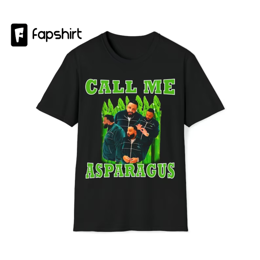 DJ Khaled Call Me Asparagus | Vintage Design DJ Khaled Shirt Funny DJ Khaled Meme 90s Rap Hip Hop | Unisex Tee