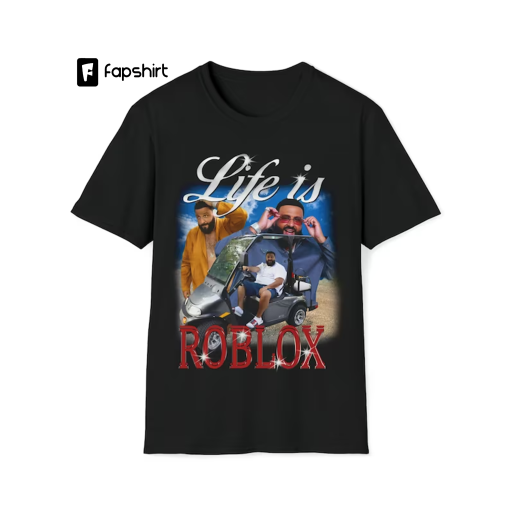 DJ Khaled Life is Roblox | Let’s Go Swimming Vintage Design DJ Khaled Shirt Funny DJ Khaled Meme 90s Rap Hip Hop | Unisex Tee