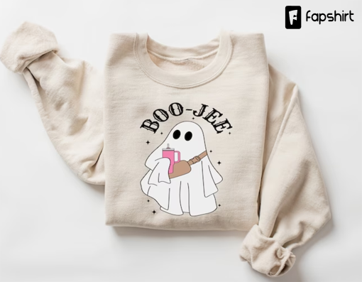 Halloween Ghost Sweatshirt, Boo Jee Shirt, Boo Shirt, Spooky Ghost Hoodie, Spooky Season Ghost Sweater, Spooky Vibes Shirt, Halloween Gifts