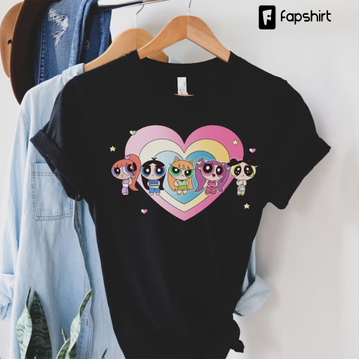 Newjeans Kpop Shirt, Newjeans Get Up Album Powerpuff Member Shirt, Newjeans Vintage Retro Graphic Music Gifts Fan Newjeans Kpop Shirt