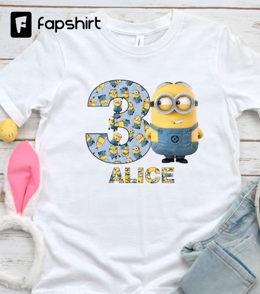 Custom Minions Shirt, Minions Birthday Shirt, Minions Birthday Family Shirts, Minion Party Shirt, Minion Shirt