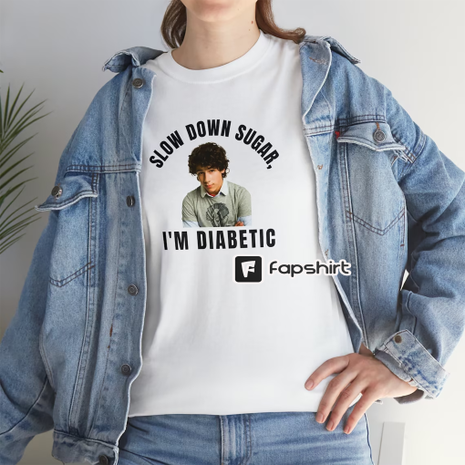 Nick Jonas Shirt Slow Down Sugar Im Diabetic Funny Jonas Brothers T-Shirt | Nick Jonas Vintage Shirt | Jobros T Shirt