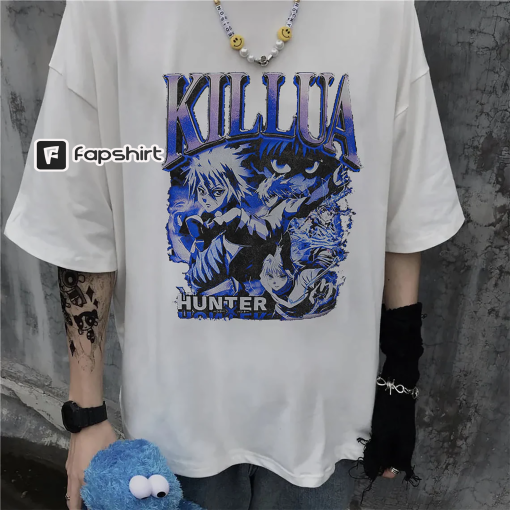 HxH T-Shirt, Y2K, Vintage and retro style, Hunter X Hunter season 6 merchandise, Gift for him, Gift for her, Killua, Anime