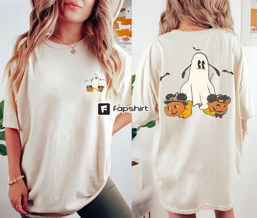 Vintage Mickey Ghost Halloween Comfort Colors Shirt, Mickey Ghost Shirt, Mickey’s Not So Scary Halloween Shirt, Halloween Pumpkins Shirts