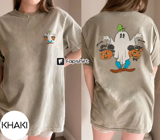 Vintage Mickey Ghost Halloween Comfort Colors Shirt, Mickey Ghost Shirt, Mickey’s Not So Scary Halloween Shirt, Halloween Pumpkins Shirts