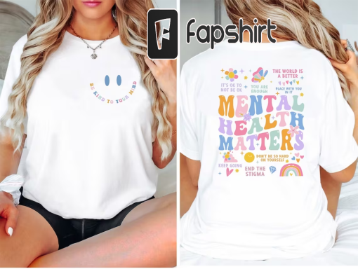 Mental Health Matters Shirt, Mental Health Shirts, Women Inspirational Shirts,Inspirational Gifts,You Matter Floral Shirt