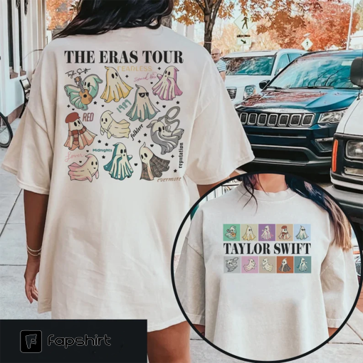 The Eras Tour Ghost 2 Sided TShirt, The Eras Tour Shirt, Funny Halloween, Speak Now Shirt, Ghost Halloween Shirt, Halloween Gifts