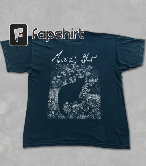 Mazzy Star Cat T-Shirt, 90s Alternative Rock, Hope Sandoval Tee