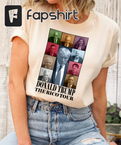 Donald Trump Mugshot Rico tour shirt, Fulton…