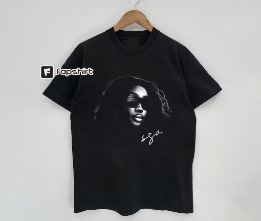 SZA T-SHIRT, Rare Homage Vintage Rap Tee Hip Hop Style, Sza Merch Signature T-Shirt, Gift for Fan, Gift for Women and Men, Music T-Shirt