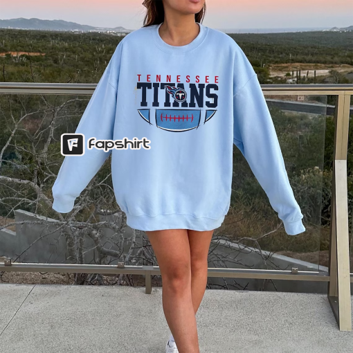 Vintage Tennessee Titan Sweatshirt, Retro Tennessee Football Shirt, Titan Football Hoodie, Nfl Football Shirt, Football Jersey Shirt For Fan