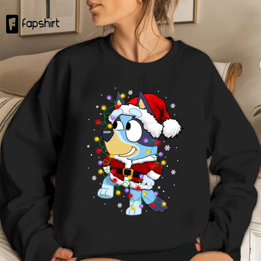 Bluey Christmas T-shirt, Merry Christmas T-shirt, Bluey Shirts, Bluey Shirt Kids, Family Bluey Birthday T-shirt, Bluey Party Shirt