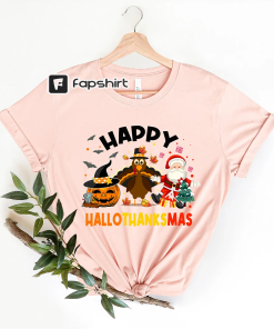 Happy Hallothanksmas Shirt, Halloween Shirt, Holiday Season…