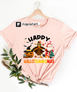 Happy Hallothanksmas Shirt, Halloween Shirt, Holiday Season…